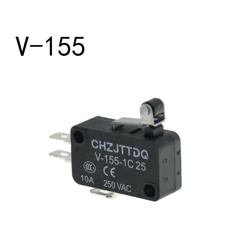 V 155 1C25 Momentary Micro Limit Switch CHZJTTDQ V-15.V-151.V-152.V-153.V-154.V-155.V-156.-1C 25 Travel switch limit switch silver contact - Цвет: V 155 1C25