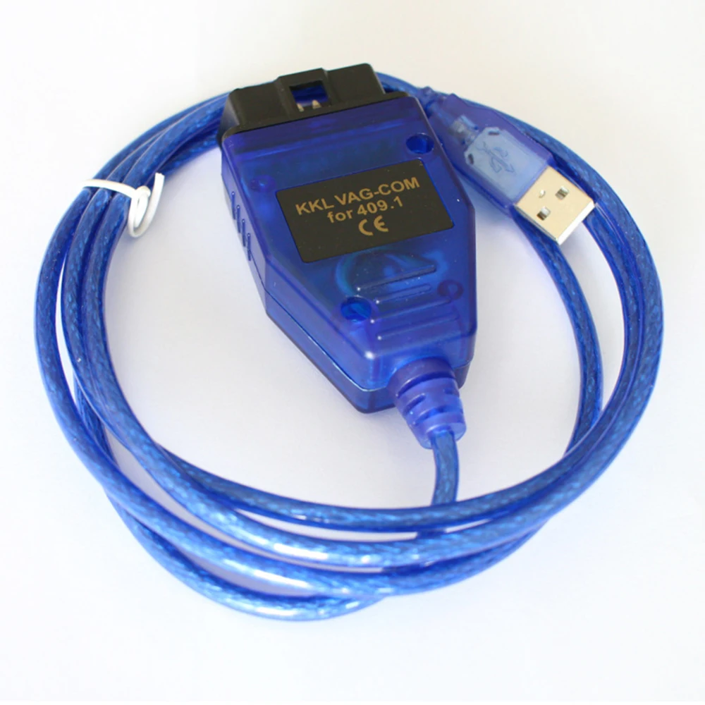 Высококачественный Универсальный диагностический инструмент KKL 409 1 OBD2 кабель USB