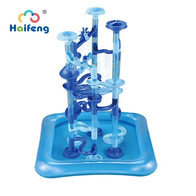 Water Play Marble Race Run Maze Ball Track DIY Building Blocks Funnel Slide Large Building Brick Puzzle Children's Toys 1