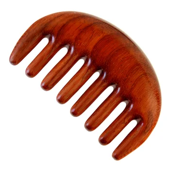 

Natural Red Sandalwood Massage Combs Meridian Acupoint Comb High-End Wood Comb Wide-tooth Comb