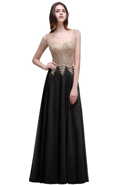 Черный 24 часа бордовое длинное вечернее платье Кружева Beadings vestido de festa Сексуальная Иллюзия А-силуэта вечерние платья Robe De Soiree - Цвет: Черный