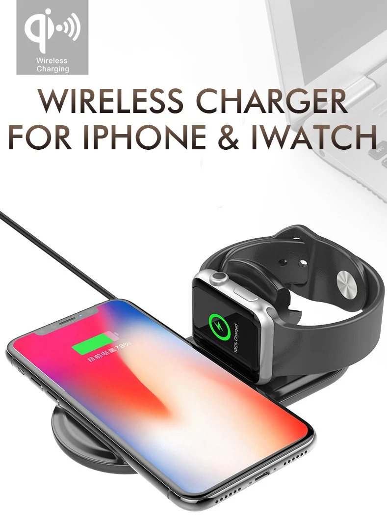 Musubo Беспроводное зарядное устройство для iWatch 2 Qi Быстрая зарядка для часов серии 4 Роскошные для Apple Watch 3 iPhone 11 Pro Max быстрое зарядное устройство