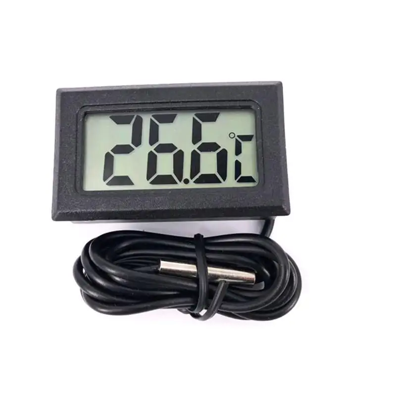 Mini LCD Digital Thermometer indoor outdoor 2M/3M/5M Meters with remote sensor for car 1PCS
