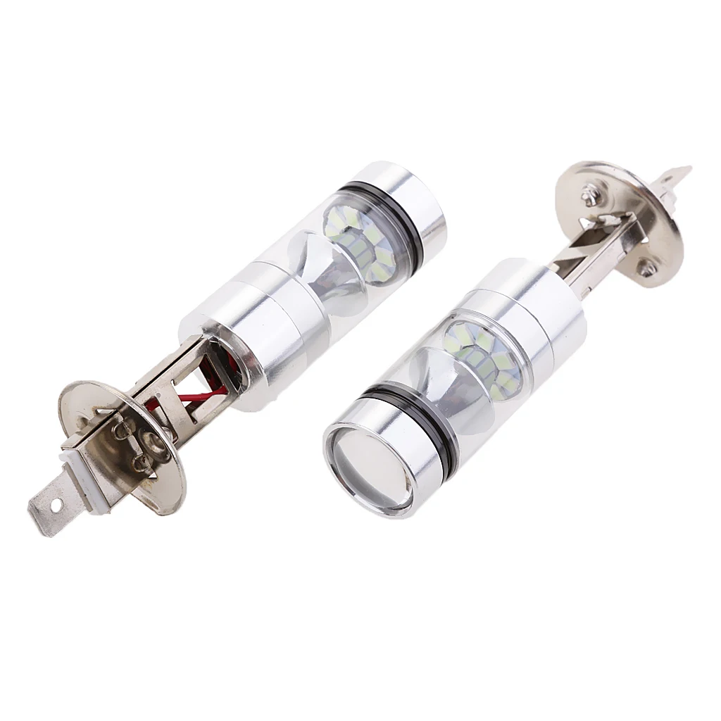 2 шт. Высокая мощность 100 Вт H1 20SMD светодиодный противотуманный светильник для вождения лампы 8000K голубой лед для автомобиля