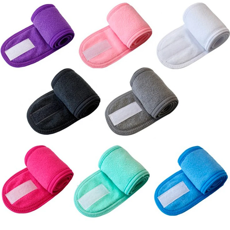 korean hair clips Cosmetic Wrap Turban Face Wash Adjustable Yoga Women Facial Toweling Bath Hairband Makeup Headbands SPA Salon Accessories big hair clips