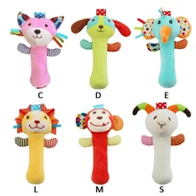 Детские игрушки Детская подвесная игрушка кольцо животное погремушка Колыбель подвесная для детской коляски игрушки Прорезыватели Мягкая кукла