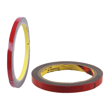 

2 Pcs Car Auto Truck Acrylic Foam Double Sided Attachment Adhesive Tape 10mm & 6mm