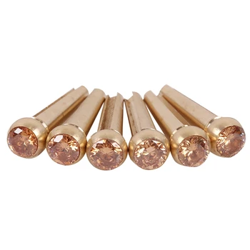 

Guitar Bridge Pins with Copper Brass Pearl Shell Dot String Nails Pin Folk Guitar Solid String Cone Wooden Guitar Bridge Pins Gl