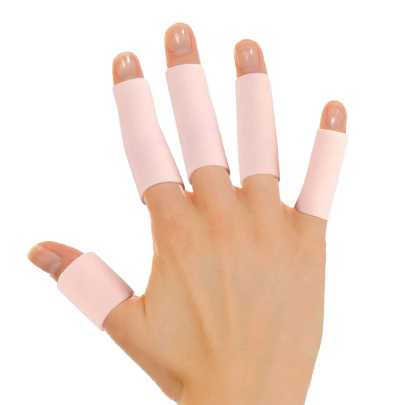 Silicone Gel Toe Finger Protector Tubes Separator Callus Bunion Corrector Corns Blisters Pain Relief Feet Care Tools toe separators toe spreader toe corrector finger toe separator toe protectors 5Pcs