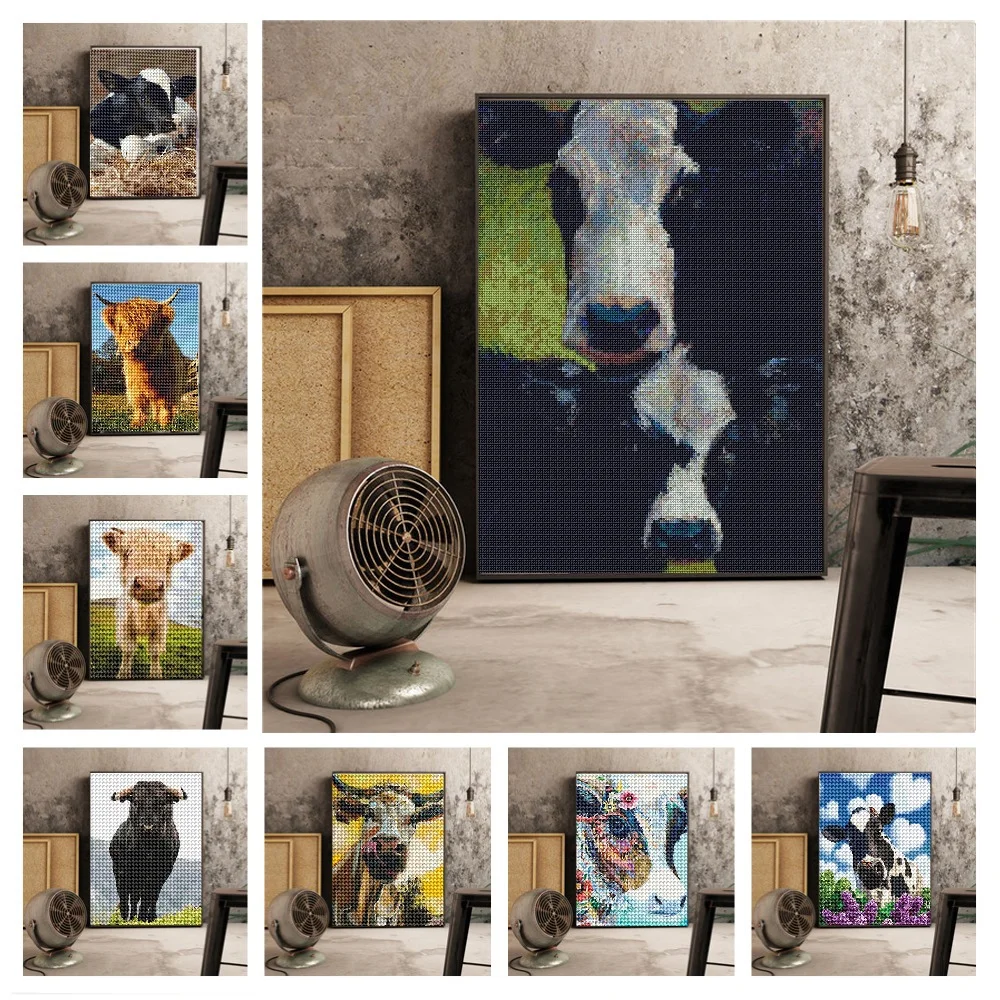 Воловья Алмазная картина сделай сам полностью круглая алмазная живопись с