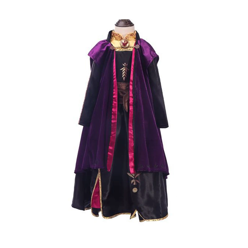 new anna dress Платье Анны и Эльзы для девочек; платье принцессы; Детские платья; Костюм Золушки, Белоснежки; карнавальный костюм; праздничная одежда для детей - Цвет: new anna dress