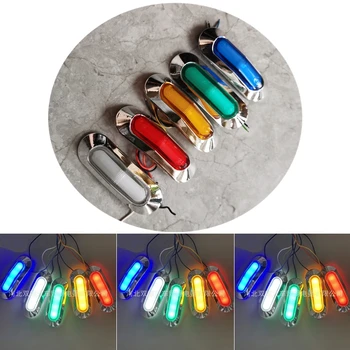 

10Pcs LED Truck Side Marker Lights 12V 24V Clearance Lamps For Trailer Lorry Motorcycle Bus Car Running Lights Red White Blue