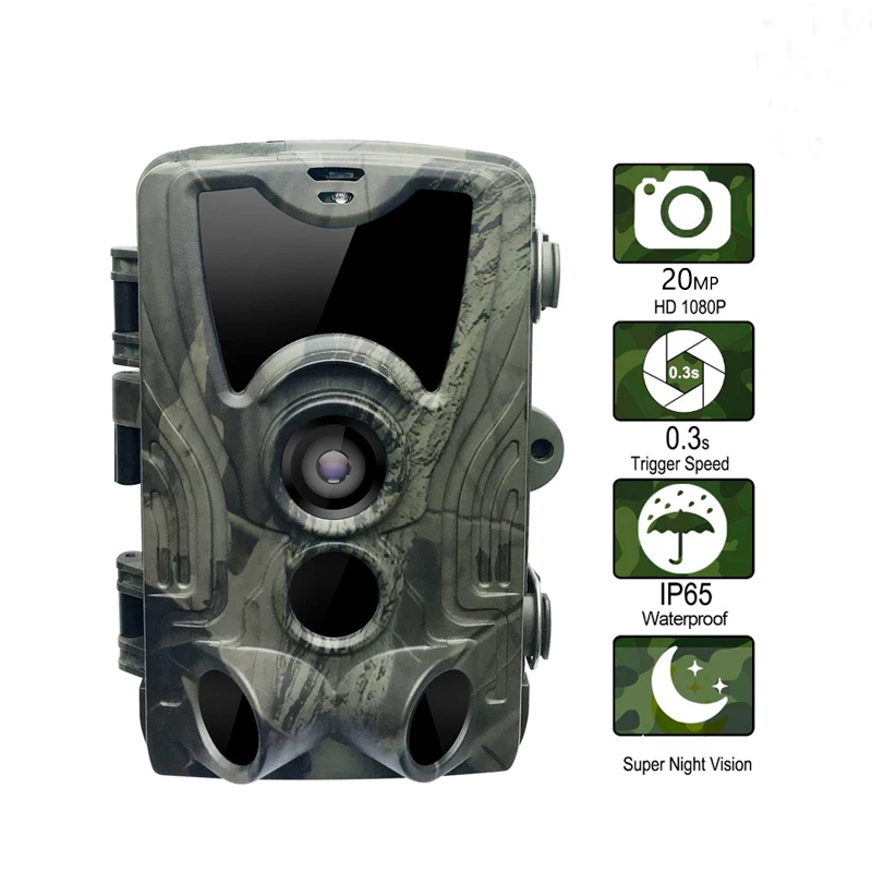 

32GB HC-801A Trail Hunting Camera 20MP Night Vision Night Version IR Filter Motion Trigger Time Wildlife Cameras Photo Traps