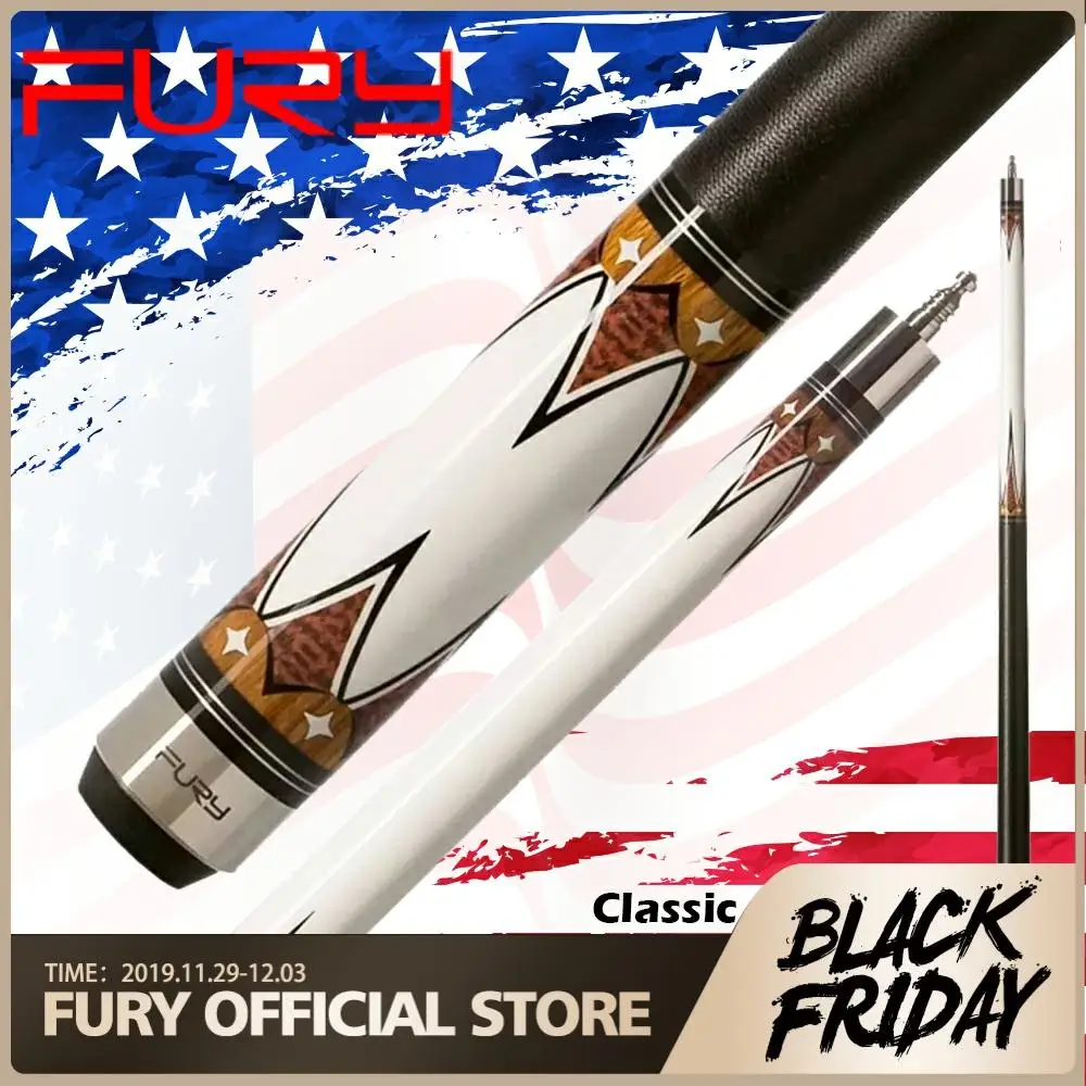 

FURY Official Store DE-3 Pool Cue 13mm Tiger M Tip With Case Linen Wrap Diamond Mark Professional Billiard Cue Stick Kit 2019