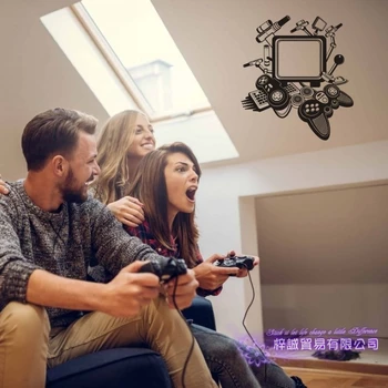 

Game Handle Wall Sticker Video Play Game Room Decal Gaming Gamer Vinyl Wall Decals Decor Mural Video Game Car Decal