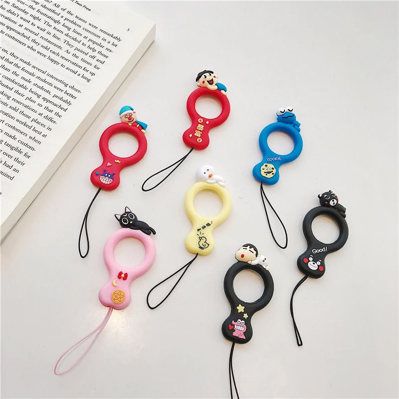 

Cute three-dimensional doll universal mobile phone lanyard ring lanyard mobile phone straps USB key accessories cartoon lanyard
