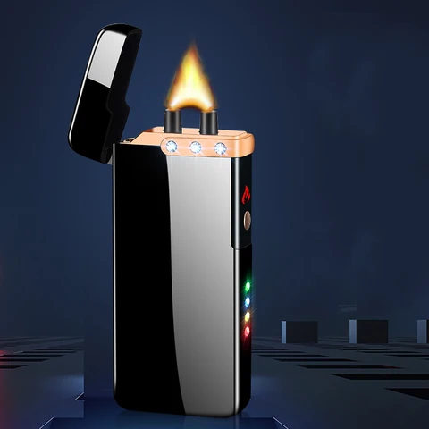 Extra Large Arc Ciga lighter USB charging lighter Plasma cigarette cigar lighters Windproof flame Electronic lighter