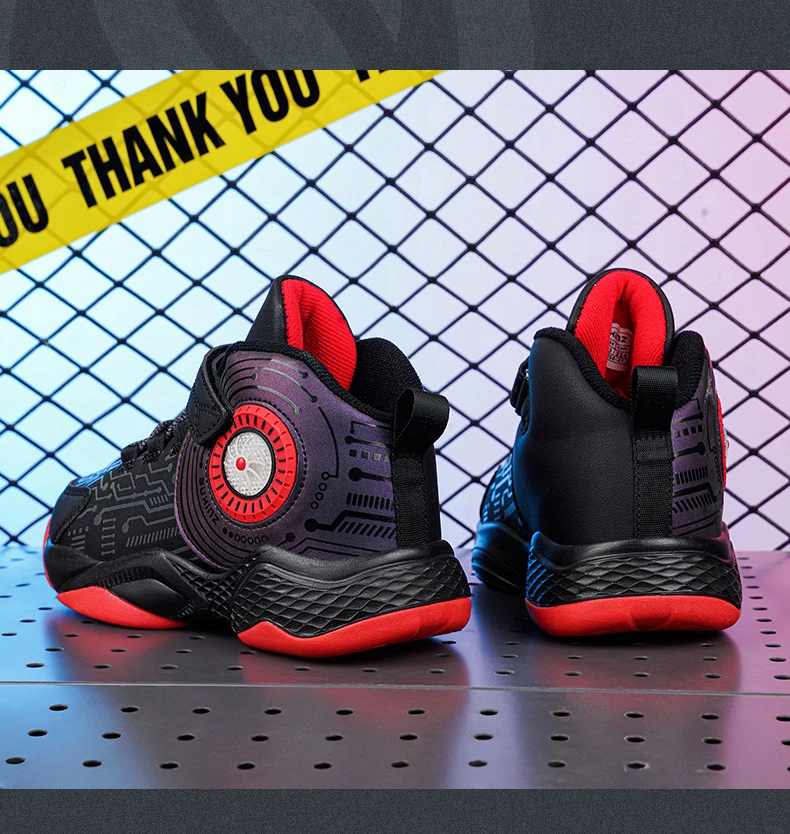 Kids Shoes Trend Cool Boy Outdoor Sneakers Lightweight Activity Supplies Leather Durable Children Casual Running Sport Booties