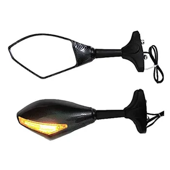 

Motorcycle Turn Signals Integrated Rearview Mirrors LED Blinker For Honda CBR954RR Suzuki GSX-R Hayabusa Bandit Kawasaki Ninja 2