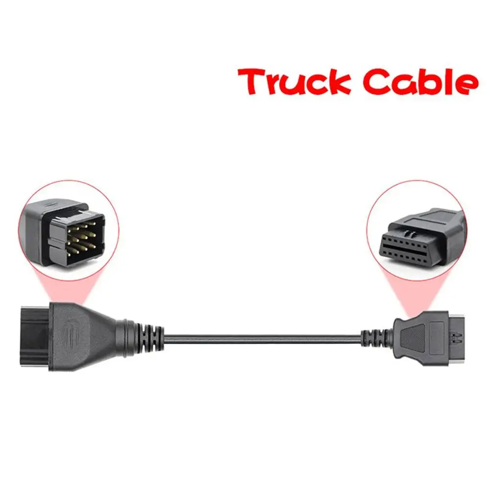 Кабель для тележки адаптер конвертер кабель OBD1 в OBD2 для Renault 12Pin штекер в OBD2 16Pin женский автомобильный диагностический инструмент