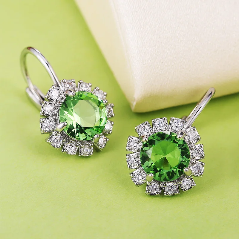 Серьги Huitan Partysu женские в Корейском стиле роскошные элегантные ювелирные