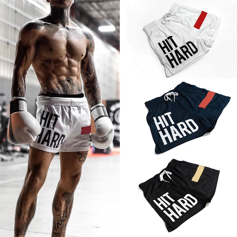 GYM Shorts Mesh Training Bodybuilding Quick-Dry Summer New Men