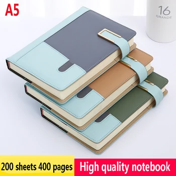 

A5 Notepad Journals And Notebook Business Leather Diary Weekly Planner Writing Memopad Stationery Travel Birthday Gift Note Boos