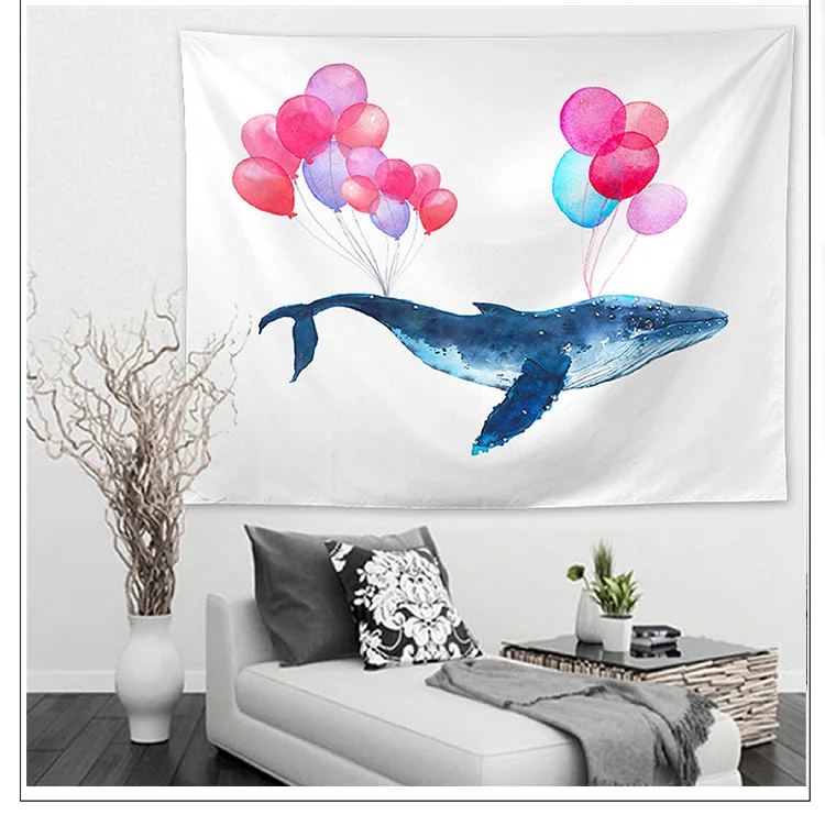 Europe and America Ins Tapestry TV Background Wall Landscape Decoration Tapestry Polyester Cloth Tarpaulin