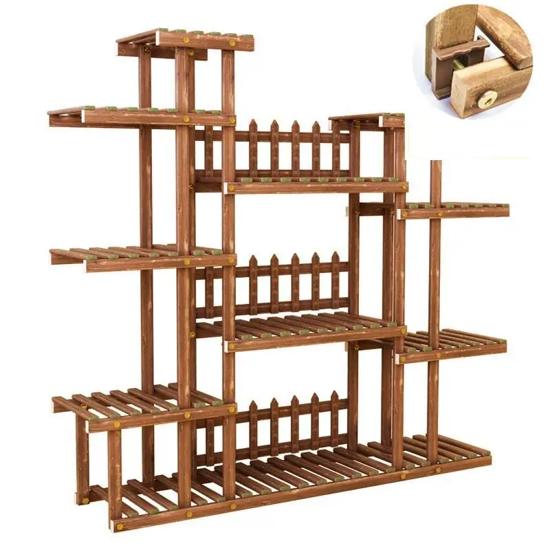 Version M Para Plantas Etagere Pour Plante Terraza садовые полки для Dekoration Stojak Na Kwiaty балкон открытый цветок стенд завод полка - Цвет: Version M