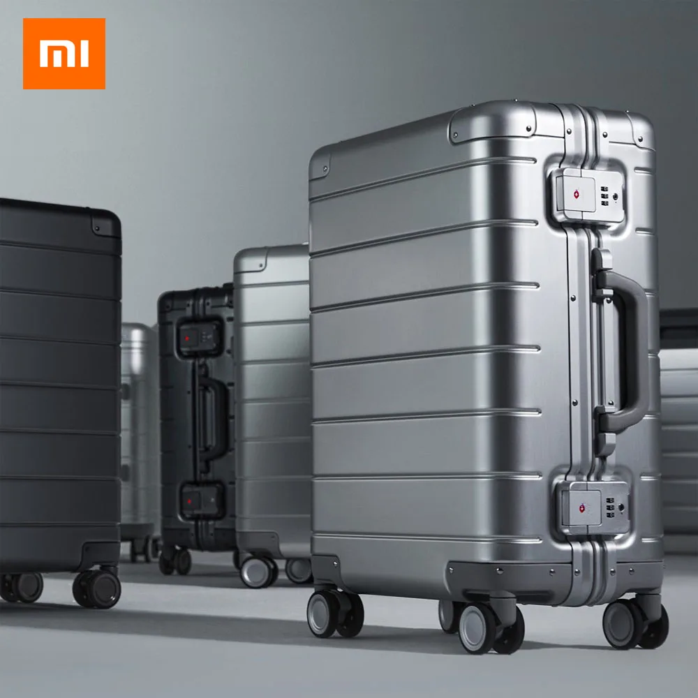 

NEW Xiaomi All Aluminum Magnesium Alloy Trolley Case Universal Wheel 20 Boarding Box Luggage Men Metal Suitcase Women