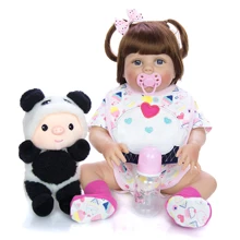 New Design Reborn Baby Dolls 57 cm Full Silicone Body Newborn Girl Babies Doll Toy 23 Inch Boneca Reborn Christmas Gifts Present