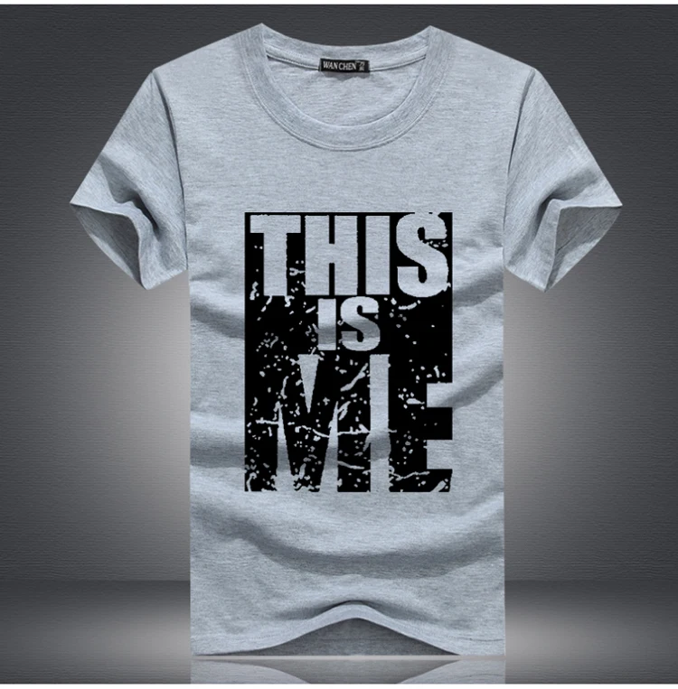 Men T-shirt Swag T-Shirt Men  Cotton Print Men T shirt Homme Fitness Camisetas Hip Hop tshirt Men