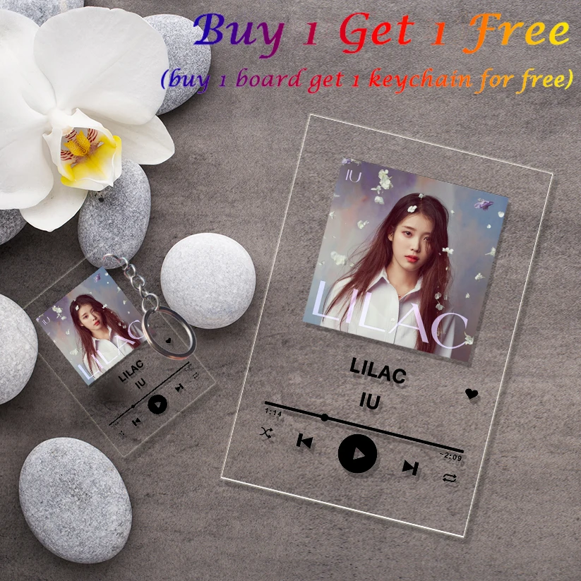 Esspoc Buy 1 Get 1 Free Custom Jewelry Set for Women Men Halloween Gift Personalized Photo Spotify Glassify Code Jewellery Sets