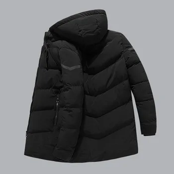 

Plus Fat plus Size Keep Warm Cotton-padded Jacket Fat Man Men's Wear Cotton-padded Jacket Extra Large Medium Length Money
