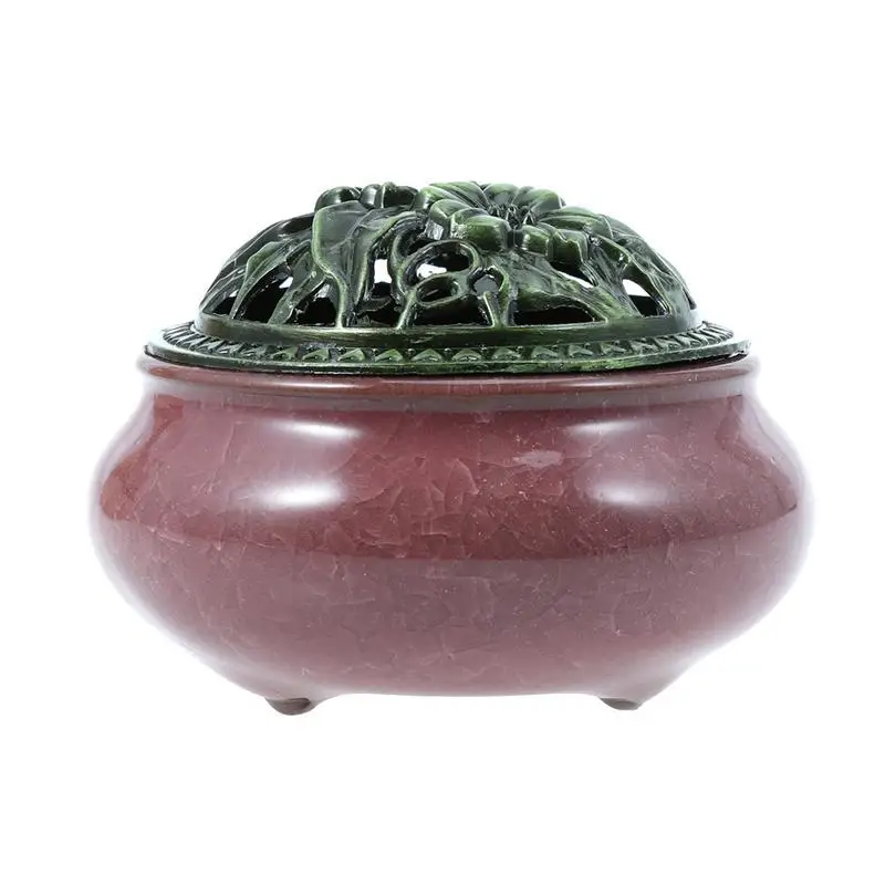 Конусная курильница с сплавом Calabash подставка для ароматических палочек керамическая курильница пепельница поднос чаша - Цвет: Violet