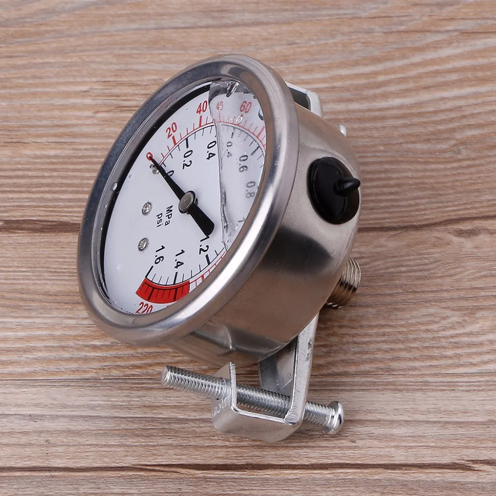 0-1.6MPa 0-220psi жидкостный манометр метр 1/4 "f обратный осмотический насос # Y05 # C05 #10166