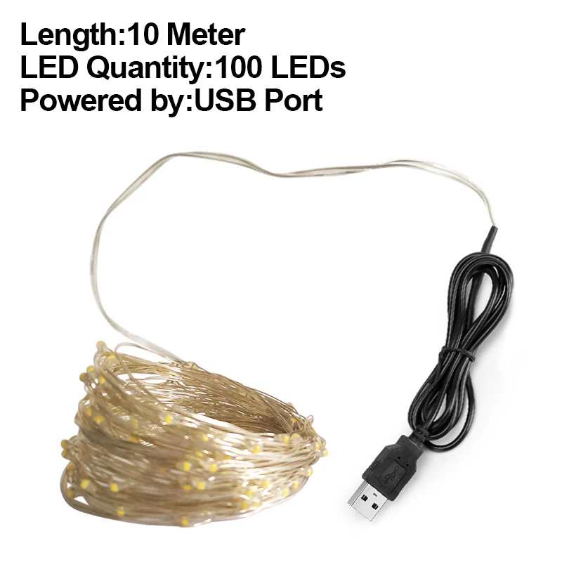 10M USB Goodland светодиодный светильник для кухни под шкаф 100 светодиодный s светильник для шкафа лампа подсветка в шкафу светильник s для кухонного шкафа - Цвет: 10M USB