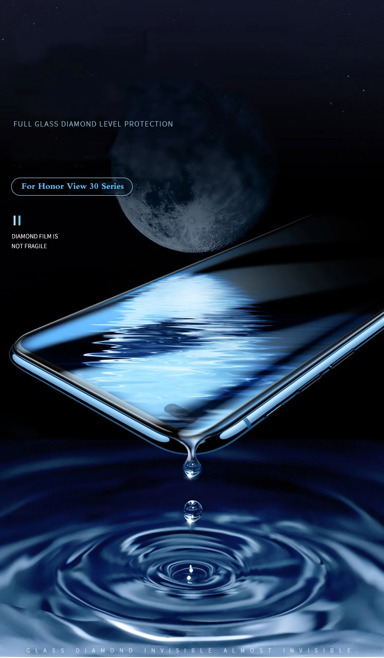 YIYONG полное покрытие стекло для huawei Honor View 30 Pro закаленное стекло для huawei Honor View 20 10 защита экрана Honor V30 V20