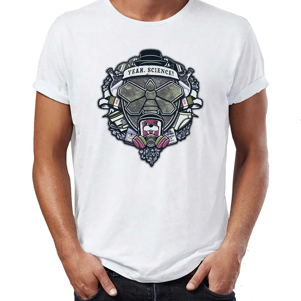 Men's T Shirt Breaking Bad Crest Yeah Science Iceberg Heisenberg Awesome Artwork Printed Tee | Мужская одежда