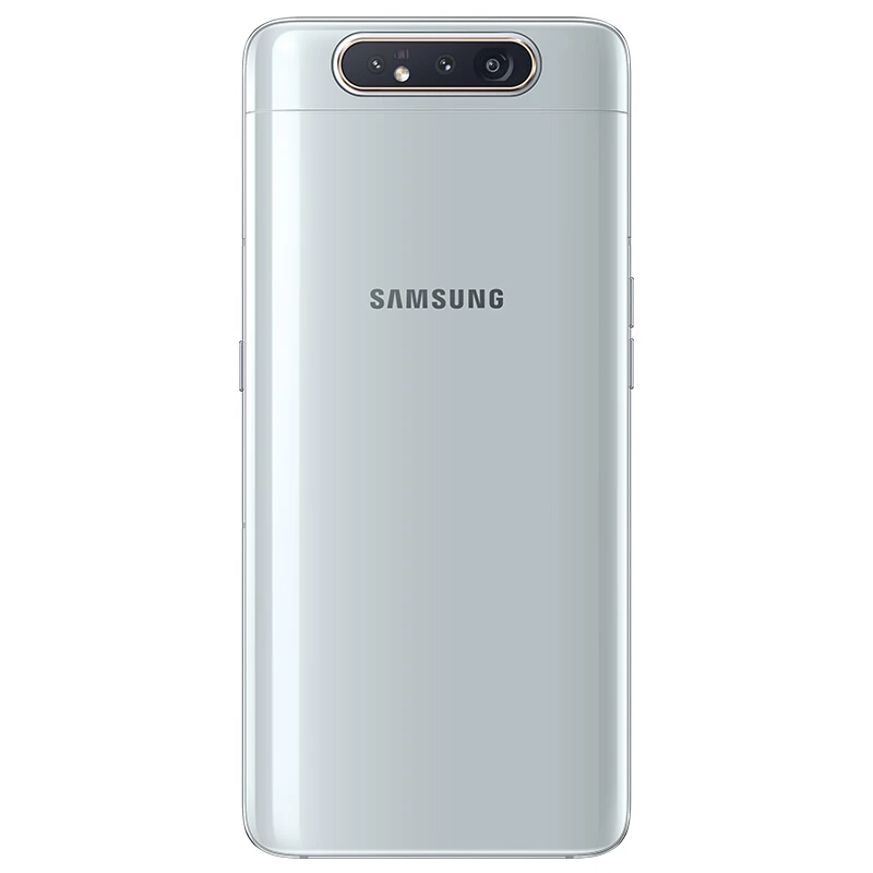 Samsung A80 6," Super AMOLED 1080*2400 Восьмиядерный 3700 мАч Поддержка NFC отпечатков пальцев ID 25 Вт вспышка зарядка 3 камеры 48MP+ 8MP+ HQVGA
