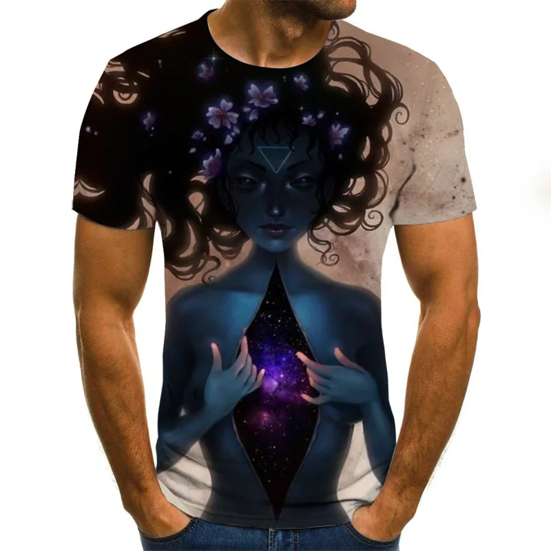

Printing beauty fashion 3D printing anime T-shirt unisex casual short-sleeved men and women streetwear pullover clothing