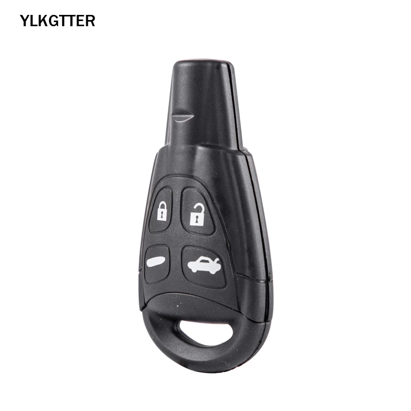 YLKGTTER 4 кнопки дистанционного ключа автомобиля костюм для Saab 9-3 9-5 2003-2011 LTQSAAM433TX с 433 МГц PCF7946 D46 чип неразрезанный БЕСКЛЮЧЕВОЙ вход