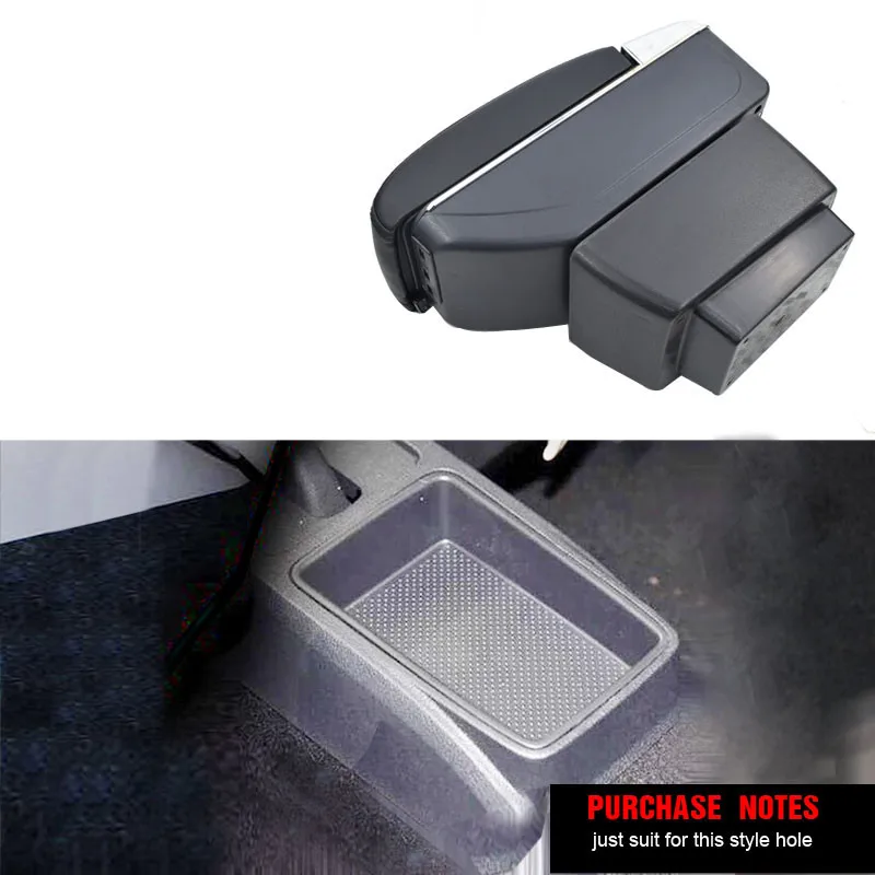 Skoda Fabia/Fabia2 подлокотник коробка 12 В зарядка через usb, увеличивающие рост, с двойным слоем центральный хранить содержимое коробки Подстаканник Пепельница accessories15-17