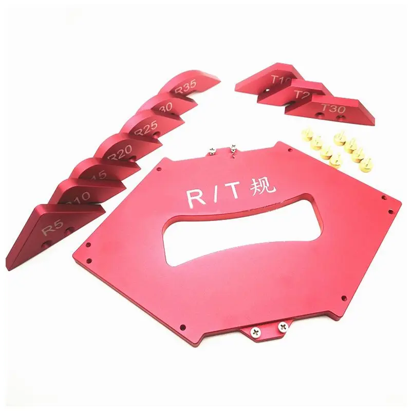 

Woodworking Trimming Machine Fillet Gauge, Angle Gauge, Engraving Trimming Machine Template, Electric Wood Milling Tool
