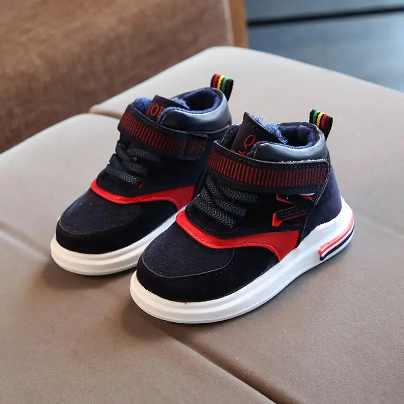 

Baby Shoes Boys Snow Boots Winter Plus Velvet Thick Soft Bottom Baby Toddler Boots non-slip Girls Warm Cotton Shoes Tree Wrasse