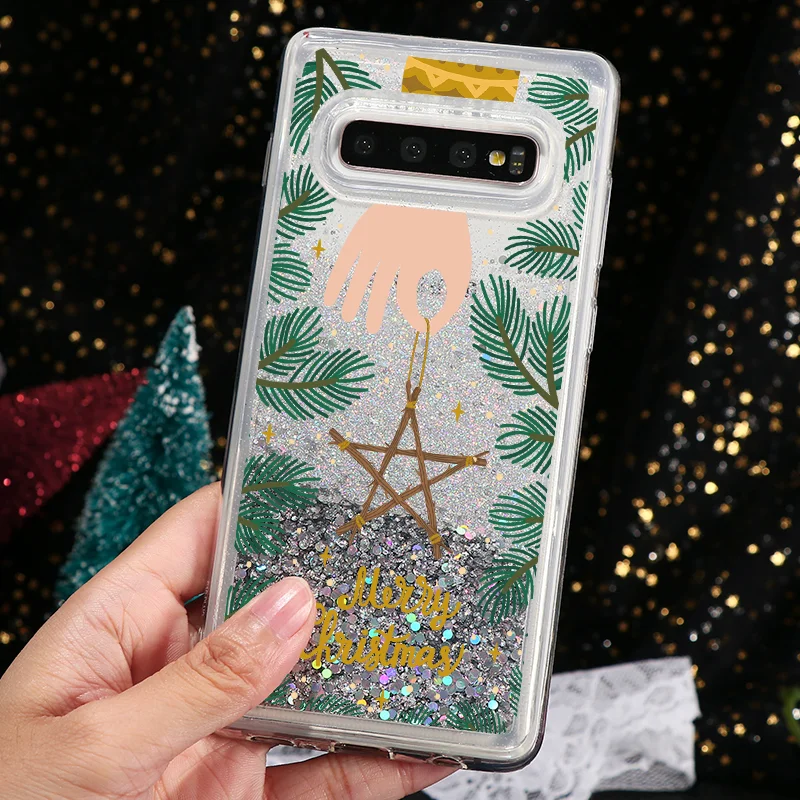 Роскошный чехол-накладка с Рождество чехол для samsung Galaxy J3 J4 J5 A50 S8 S9 S10 плюс A5 A6 A7 A9 Примечание 8 9 Capinha