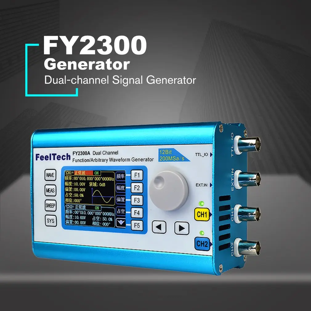 

Digital DDS Dual-channel Signal Generator Arbitrary Waveform Function 200MSa/s 12MHz Frequency Meter