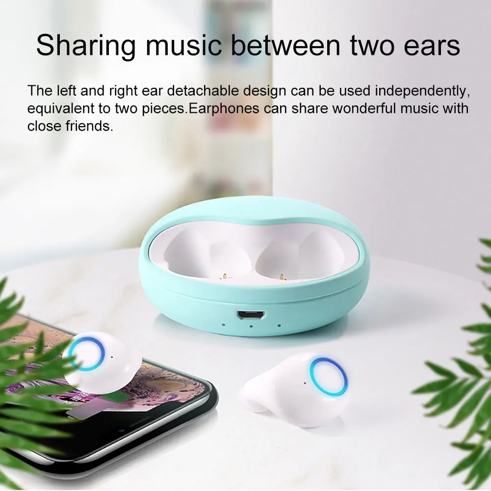 Портативные bluetooth-наушники мини беспроводные наушники-вкладыши TWS Беспроводные Bluetooth 5,0 водонепроницаемый спортивный динамик с зарядным устройством
