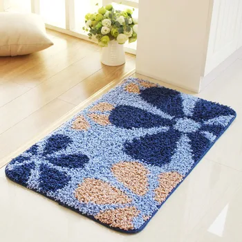 

Door Mat Carpet Bathroom Toilet Absorbent Anti-Slip Mat Toilet Door Mat Bathroom Mat Water Absorption Rug Cake Velvet Bath Pad