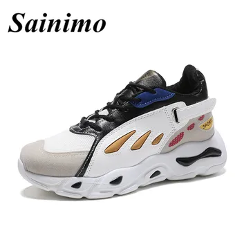 

Nice New Pop Tide Women Casual Shoes Autumn Soft Comfortable Women Shoes Lace-Up Tenis Feminino Adulto Sneakers Chaussure Femme
